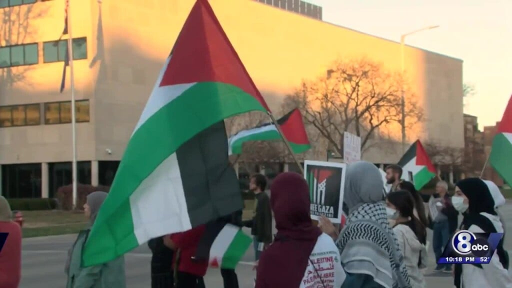Pro Palestine Rally At The Nebraska Capitol Attracts Large Turnout