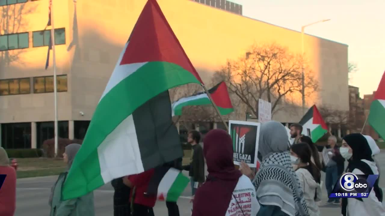 Pro-Palestine rally at Nebraska Capitol attracts large turnout