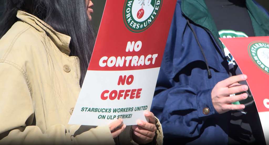 ‘no Contract, No Coffee’: Providence Starbucks Employees Strike For Better Working Conditions