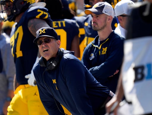 Big Ten Bans No. 2 Michigan Coach Jim Harbaugh From Final 3 Games Over Alleged Sign Stealing Scheme