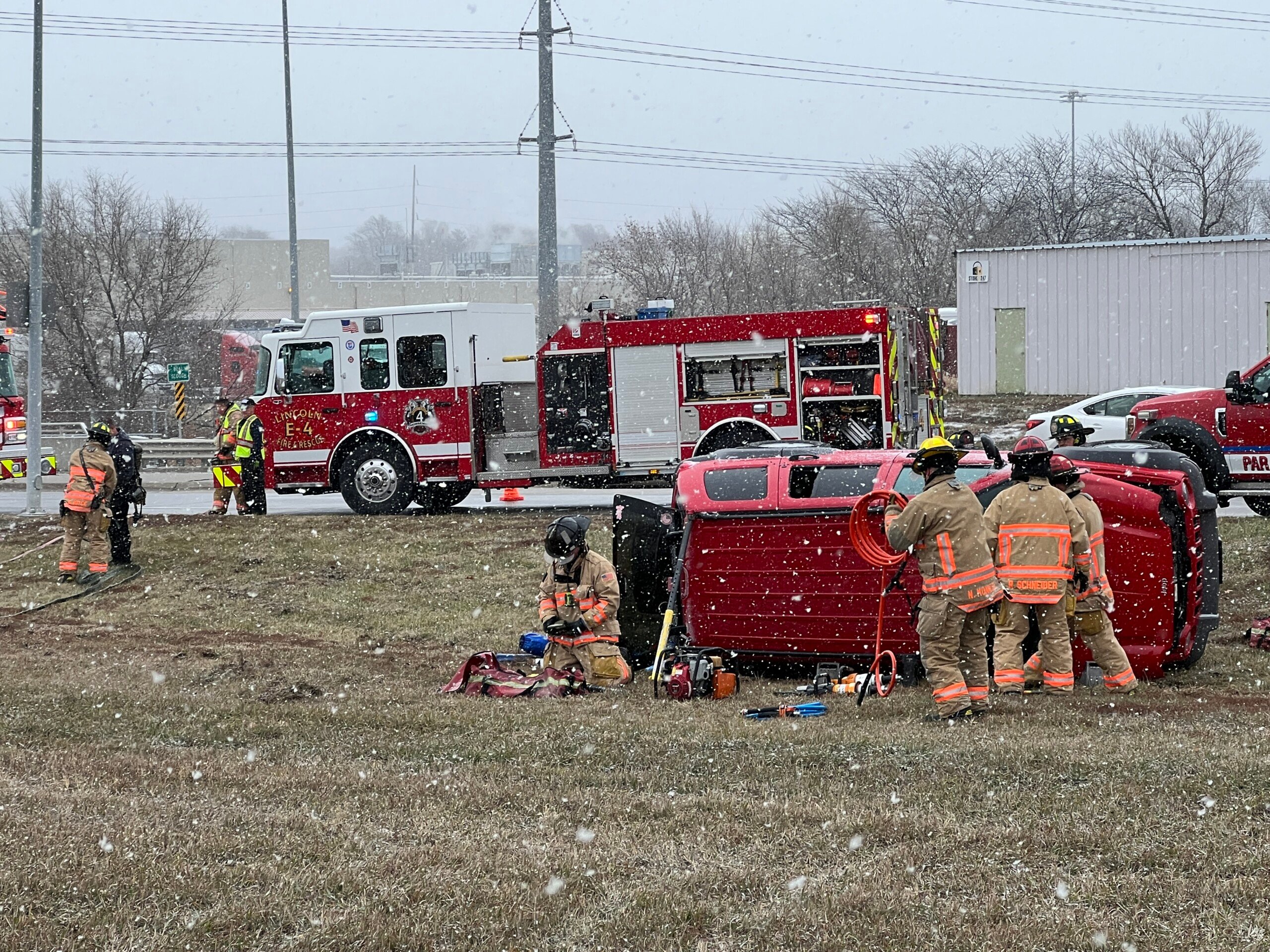 Vehicle Rolls Over Near Nebraska State Penitentiary In South Lincoln   Image00011 Scaled 