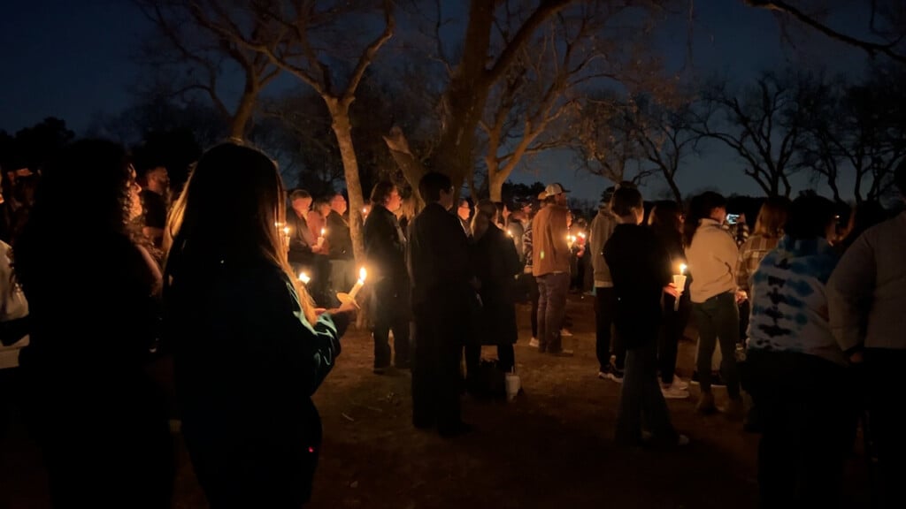 Candlelight vigil for Tyler Goodrich