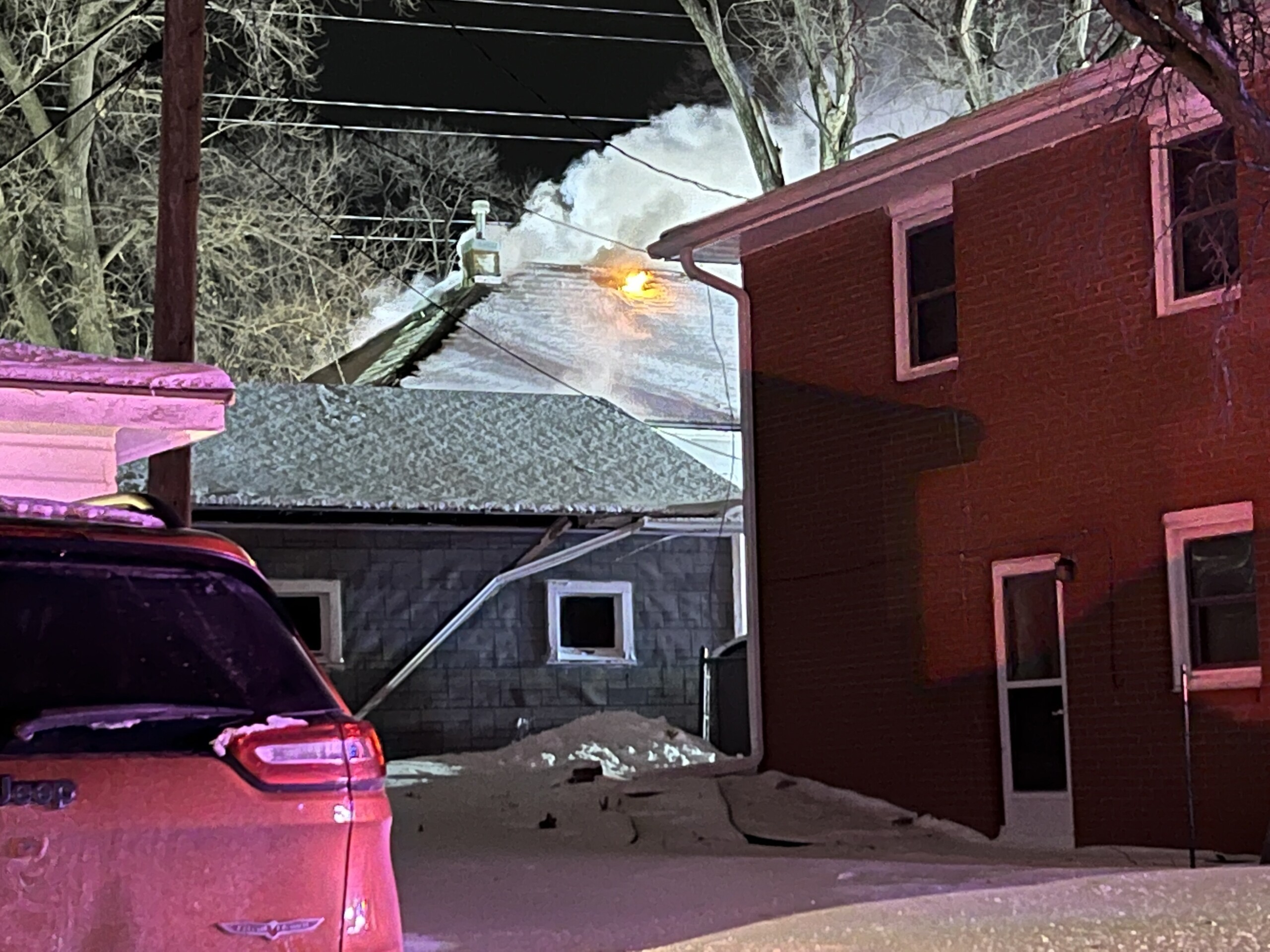 Lincoln Fire & Rescue Crews Battle House Fire In Frigid Temperatures