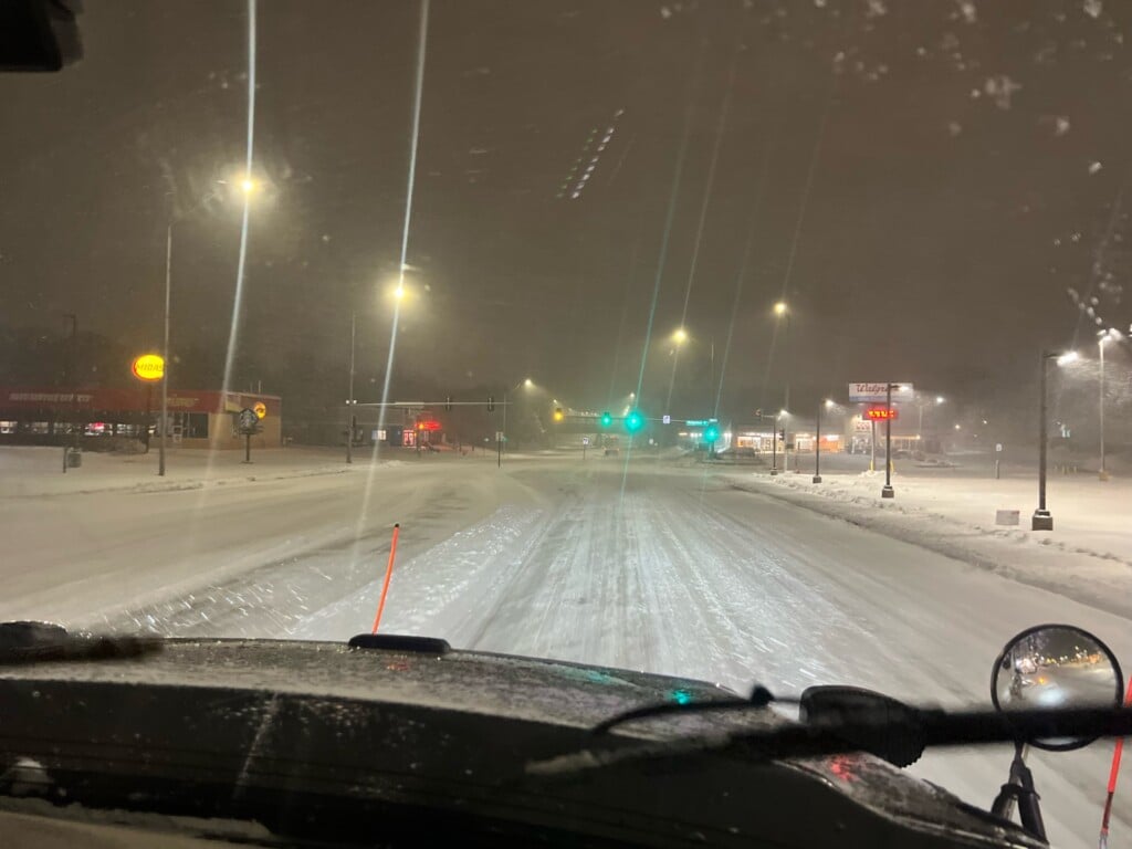 Lincoln road conditions on Tuesday morning