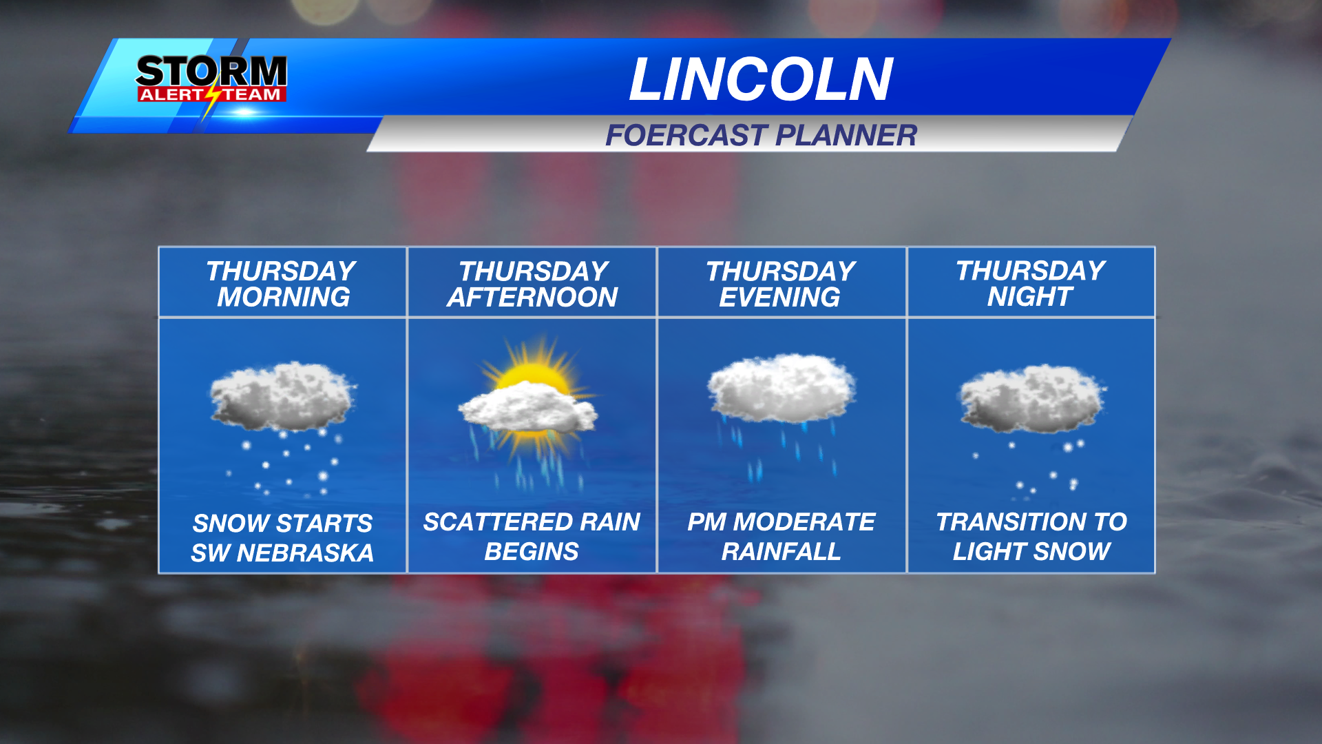 Rain first, changeover to mix/snow possible in southeast Nebraska