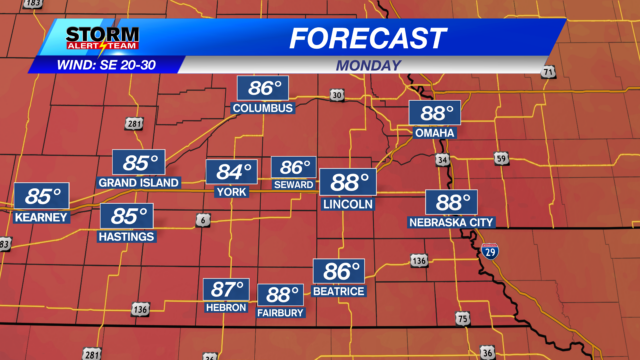 Warm, windy with severe storms possible