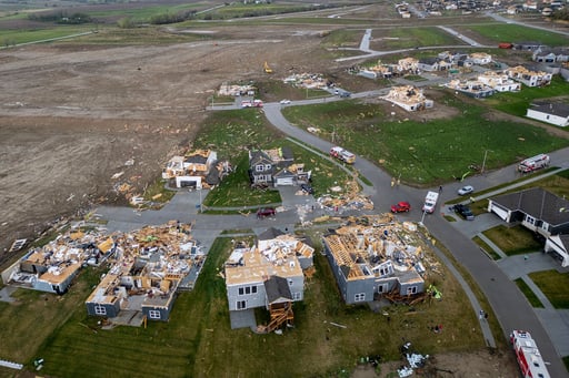 Midwest Tornadoes Cause Severe Damage In Omaha Suburbs