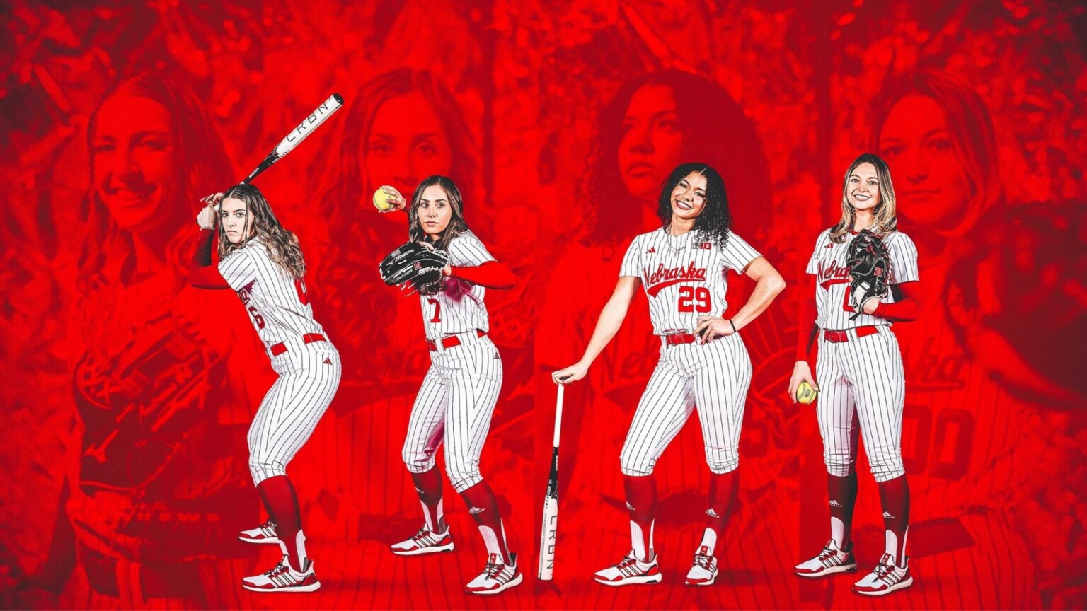 Nebraska Softball Roster Four Nebraska softball players earn Big Ten postseason honors