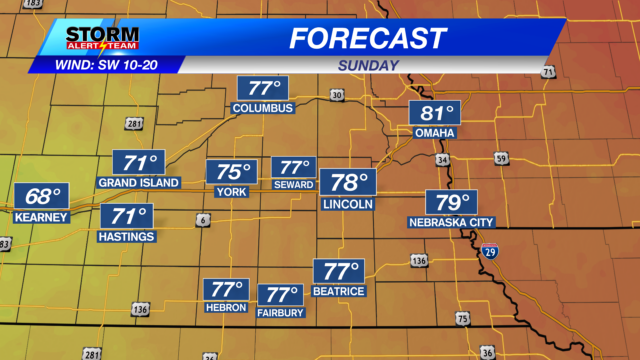 Clouds increase, showers and storms possible on Mother's Day