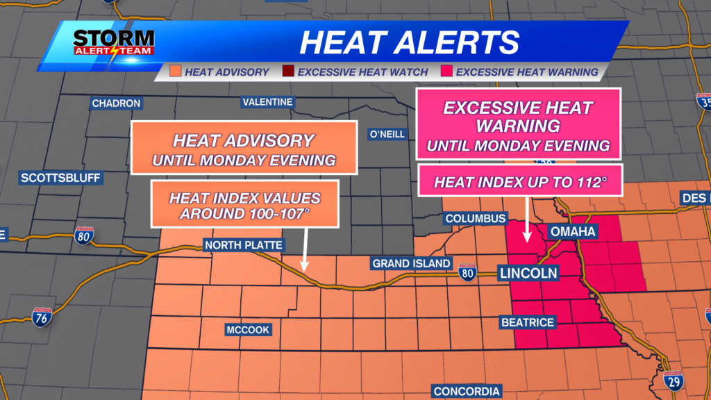 Heat Alerts Monday