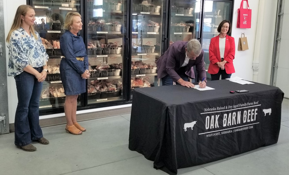 Nebraska Governor Jim Pillen signs initiatives against lab-grown meat