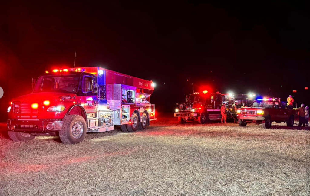 Crete grass fire