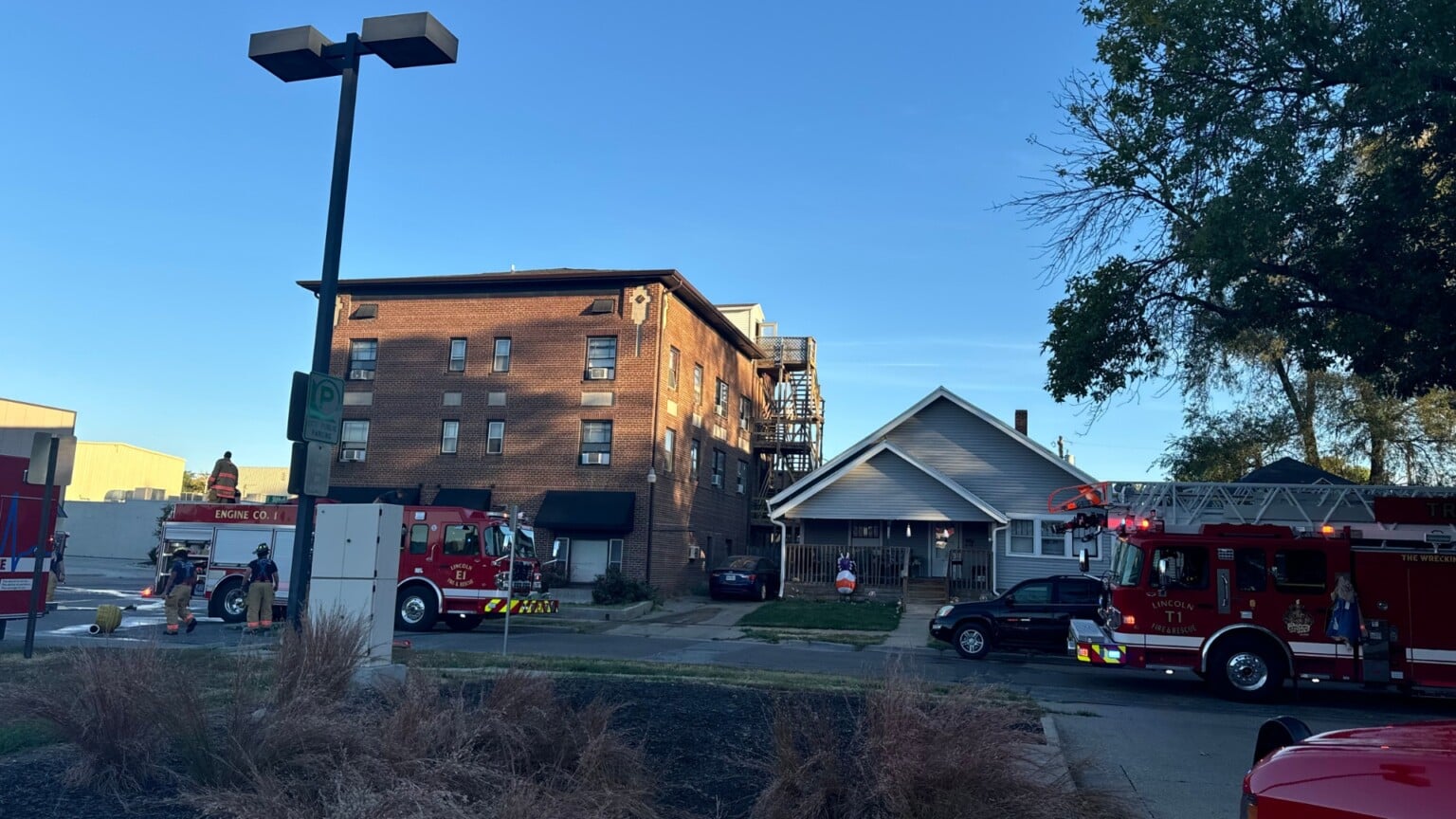 Lincoln apartment building evacuated due to trash chute fire