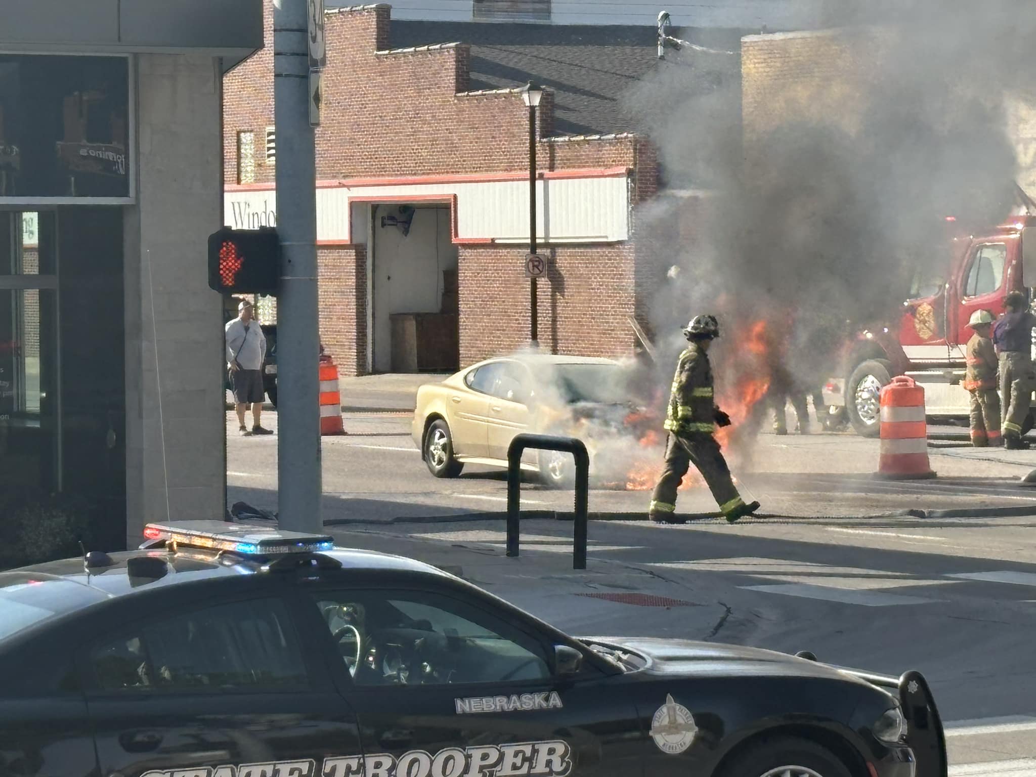 Crews respond to car fire in downtown Seward