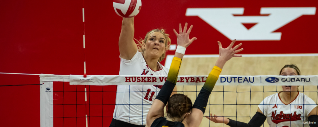 Nebraska volleyball vs Iowa