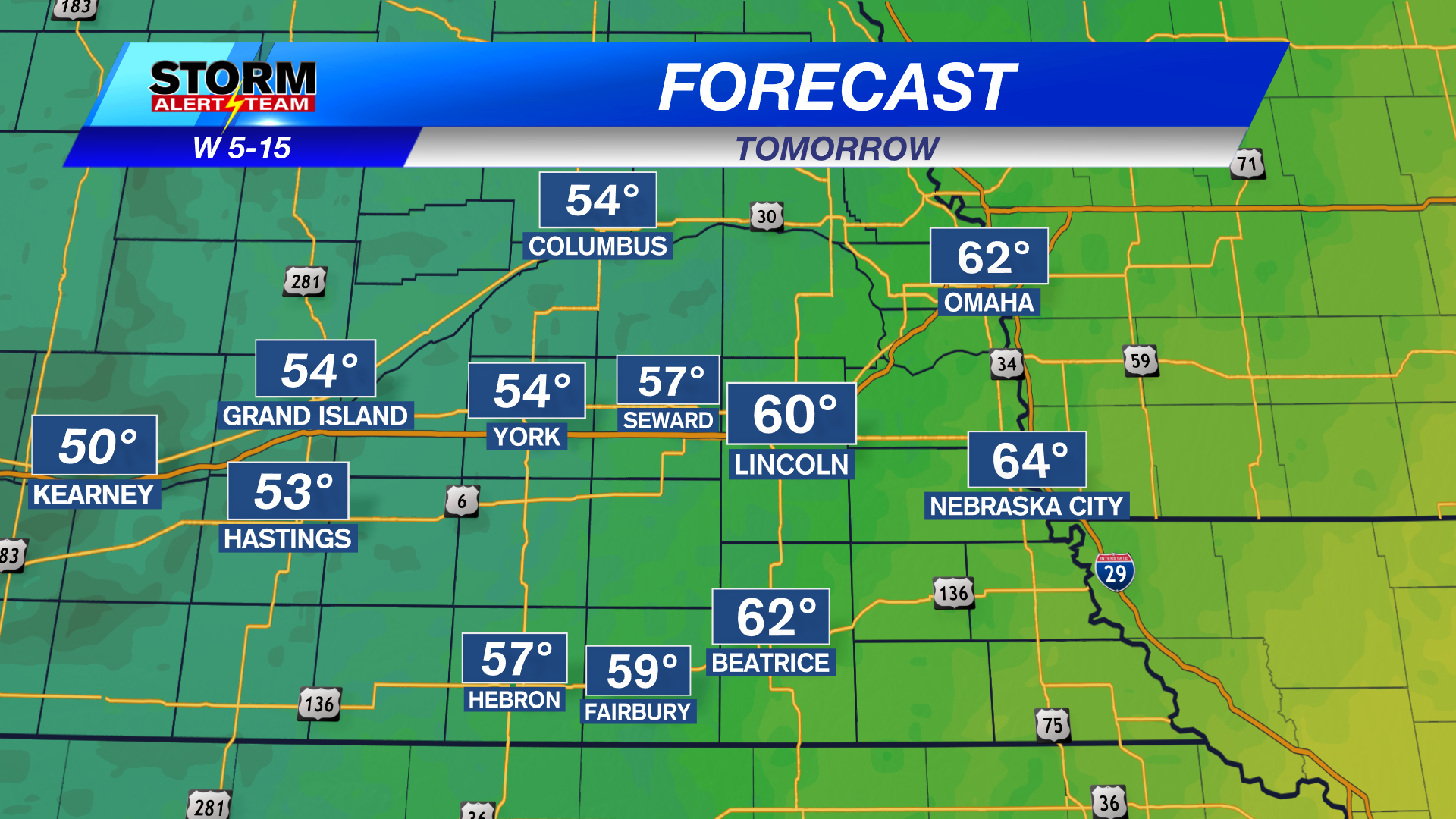 Cold front moves through early Monday morning, storms possible