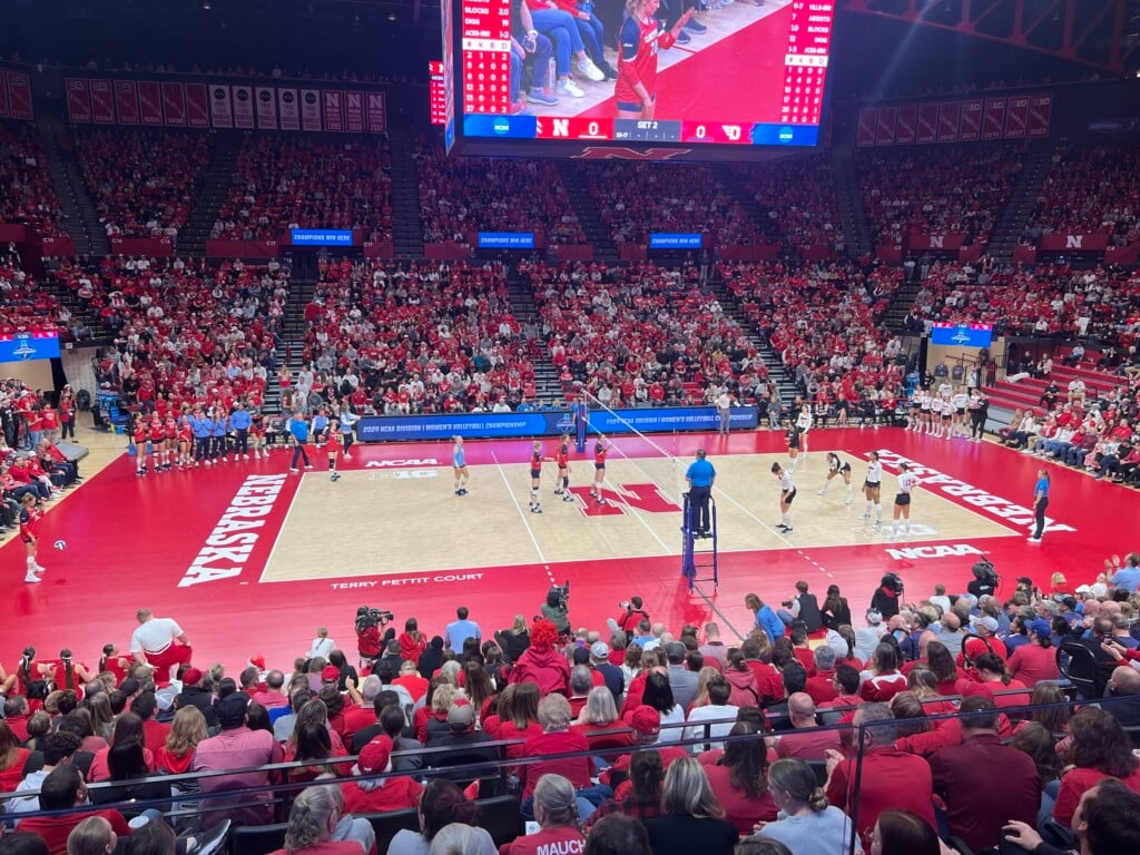 Nebraska volleyball takes on Dayton in the Sweet 16 of the NCAA tournament.