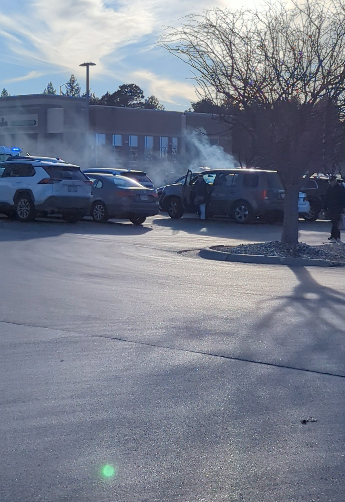 Car fire at southeast Lincoln Culver's