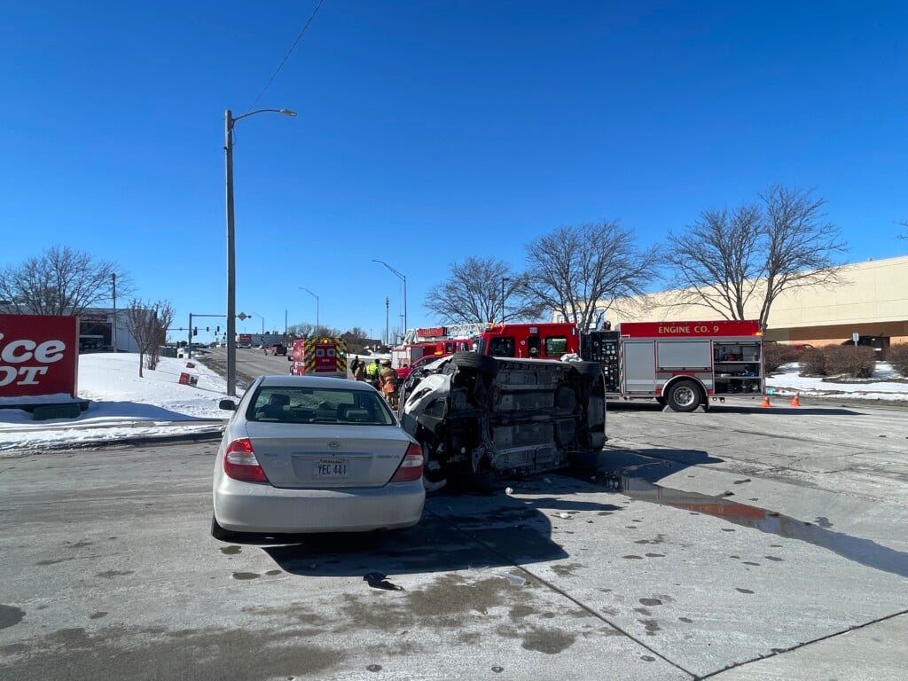 Two-vehicle crash in east Lincoln