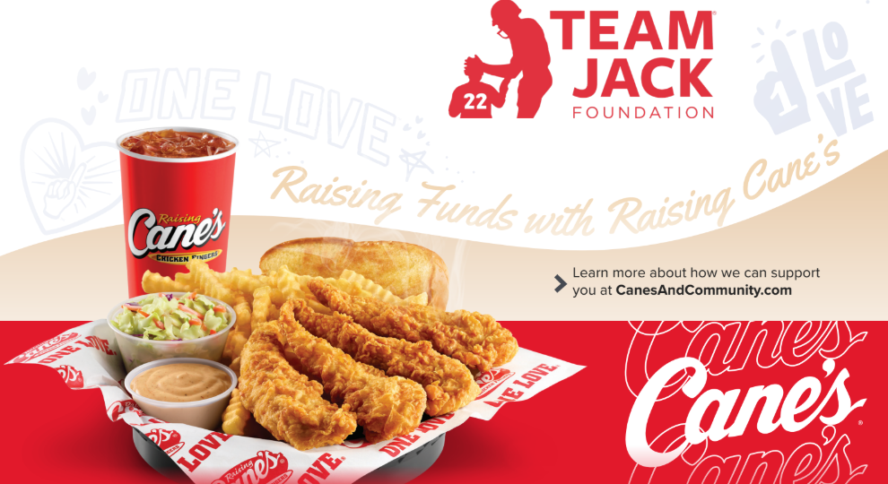 Raising Canes Team Jack Fundraiser