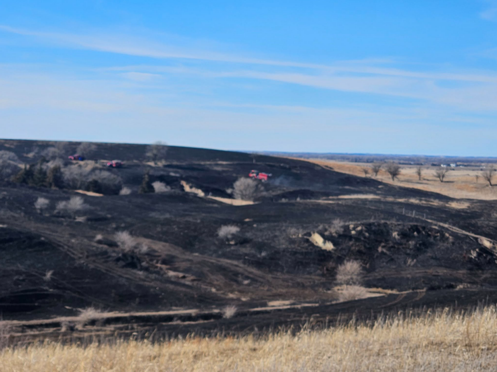 Crews Work To Put Out Grass Fire In Eastern Nebraska