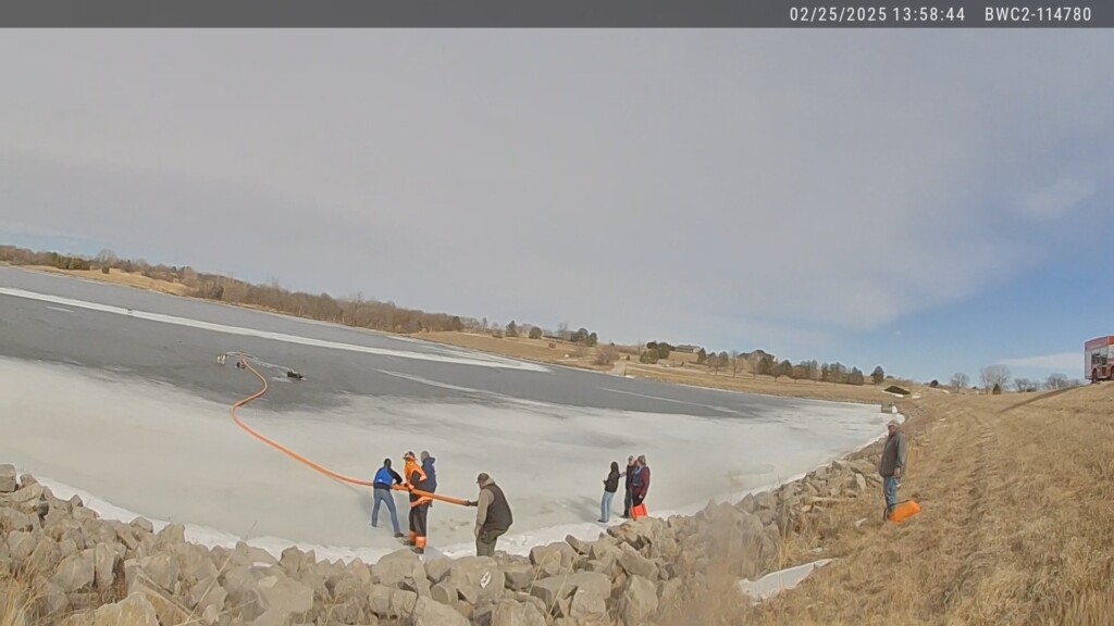 A water rescue at Czechland Lake in Saunders County