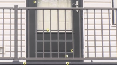 Duplex hit in drive-by shooting