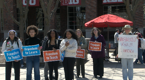 Protest against bylaws changes at UNL