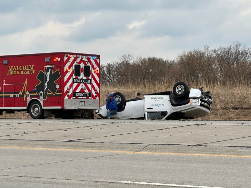 Pickup flips on its top in single-vehicle crash near Air park neighborhood