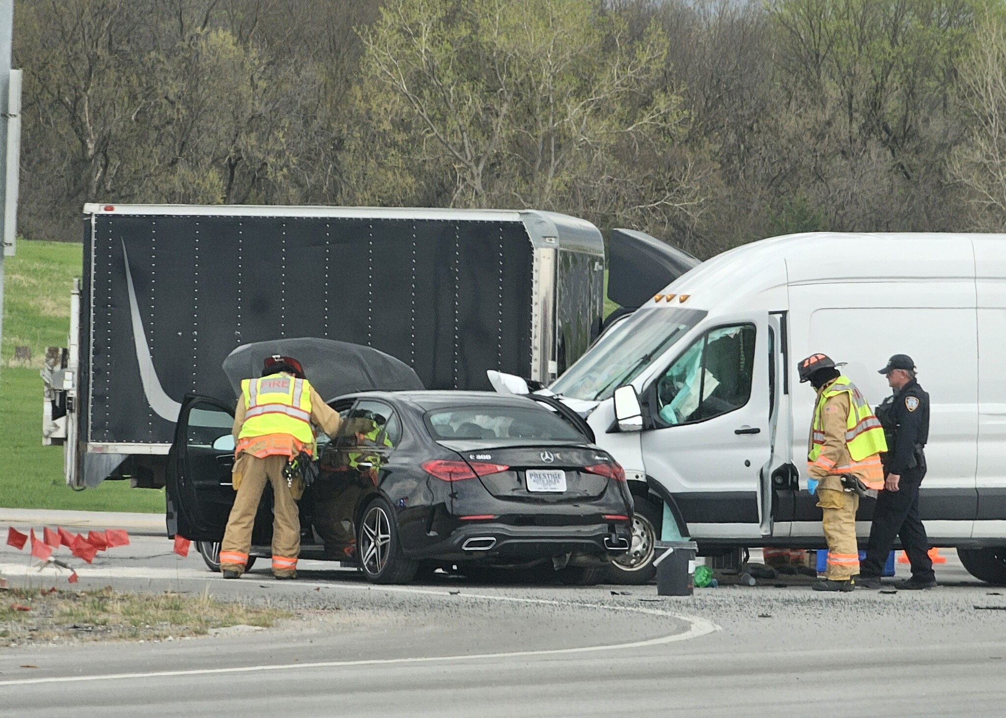 One injured in three-vehicle crash in southwest Lincoln