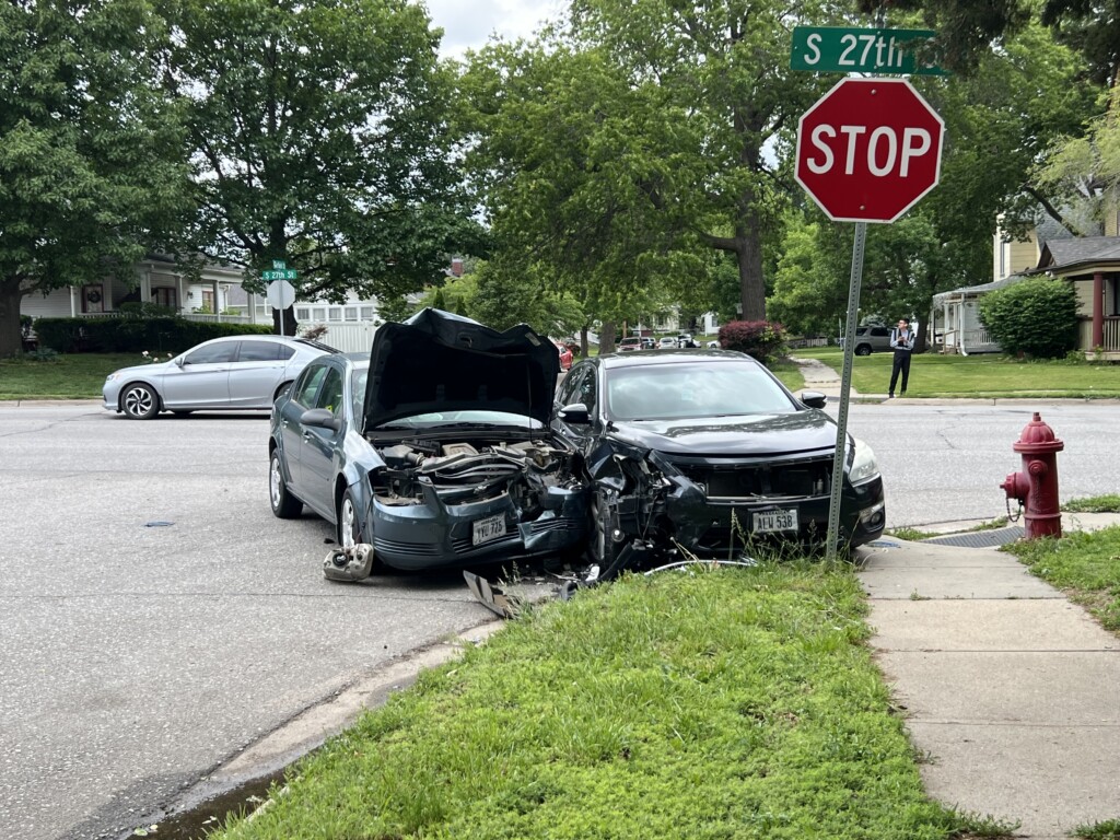 Two-vehicle crash in south Lincoln sends three to hospital