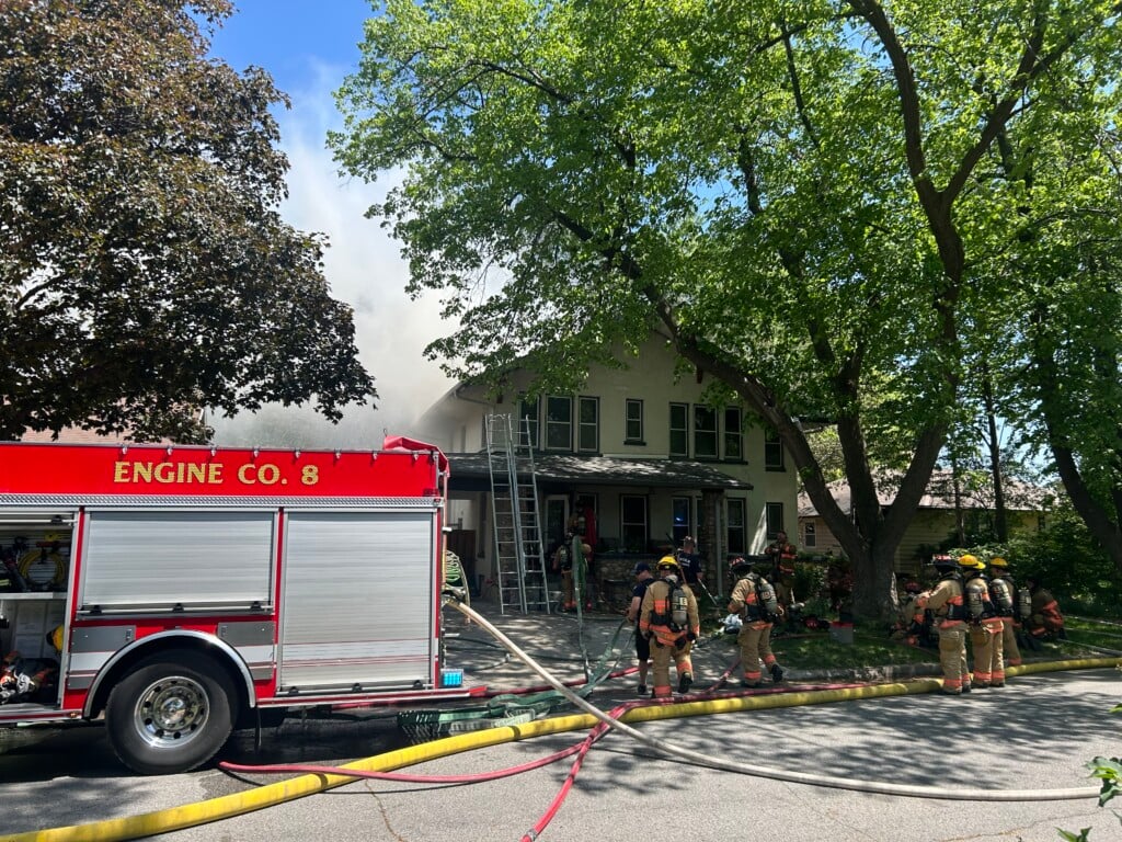 Several crews battling south Lincoln house fire