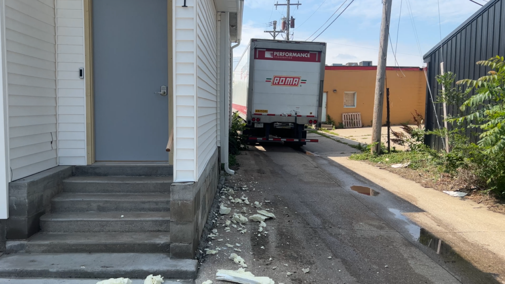 Semitrailer Sideswipes North Lincoln Home Leaves Teen In Shock
