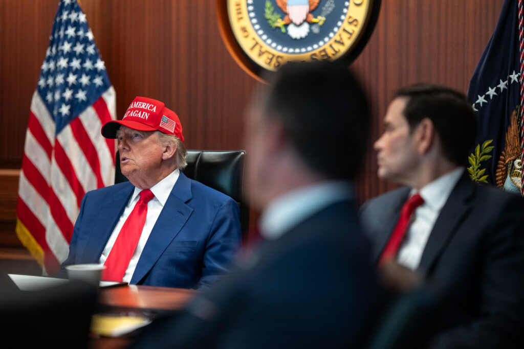 Photos From Inside The Situation Room As Iran Strikes Were Carried Out