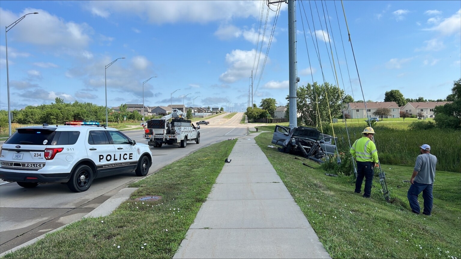 Child seriously injured in north Lincoln rollover crash