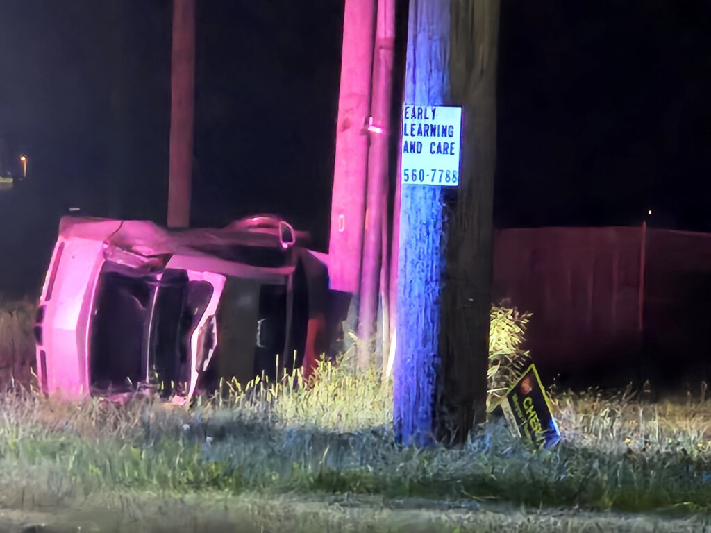 Police investigate a crash at South Folsom Street and West Pioneers Boulevard.
