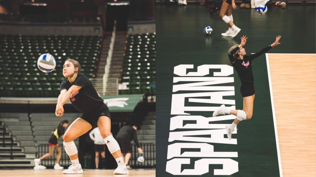 Murray Leads No 1 Huskers To Eighth Straight Sweep In Win Over Michigan State