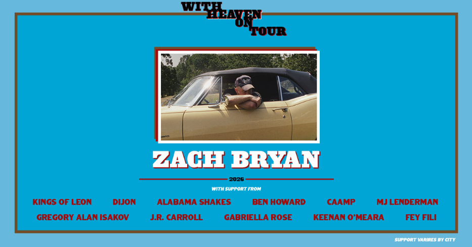 Zach Bryan Announces Stop At Memorial Stadium In Latest International Tour