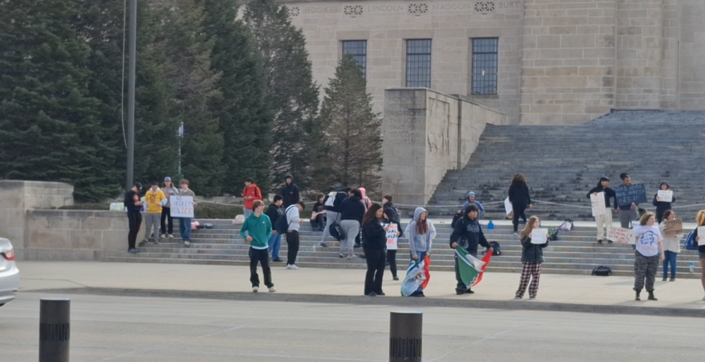High School Protestors at the Nebraska State