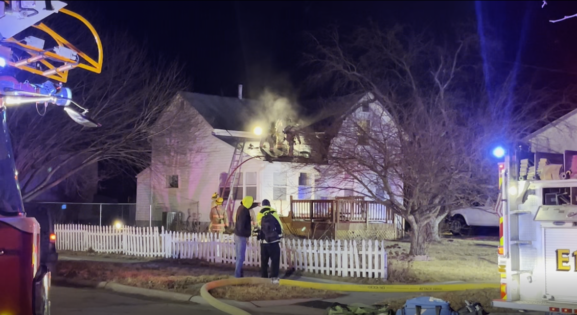 Two people evacuated after overnight house fire near SW 9th Street