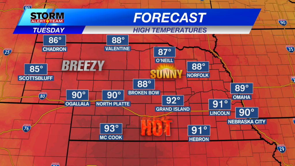 State Forecast Highs Tomorrow