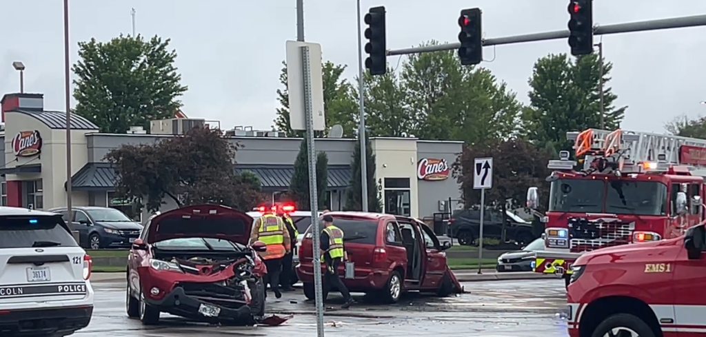 Five injured following two-vehicle crash in east Lincoln, police say