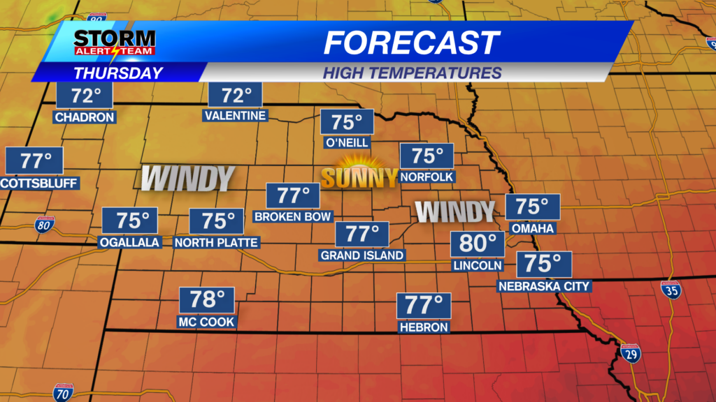 State Forecast Highs Tomorrow