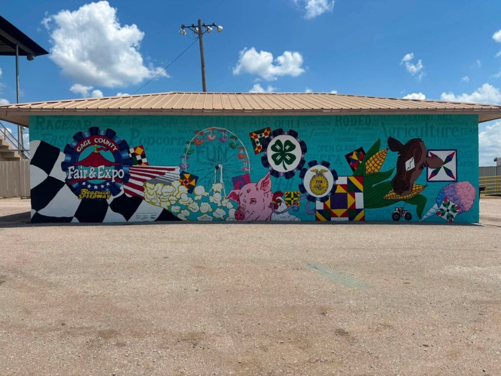 Mural at the Gage County Fair