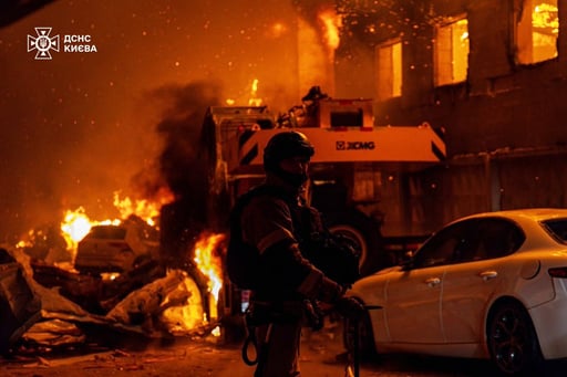 Russian Attacks Kill 4 Across Ukraine, Striking Kyiv For Second Straight Day