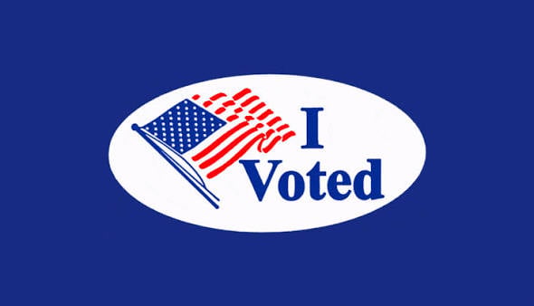 'I Voted' sticker