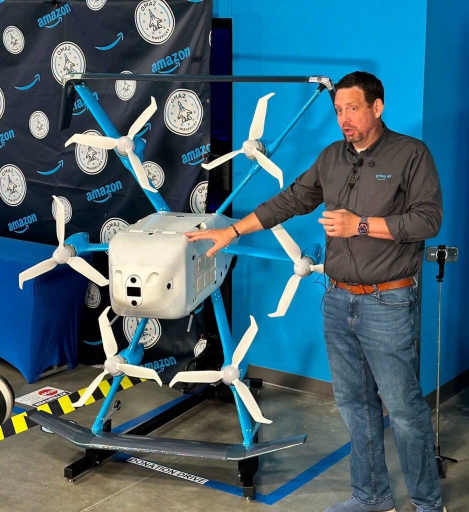 five foot drone with amazon prime