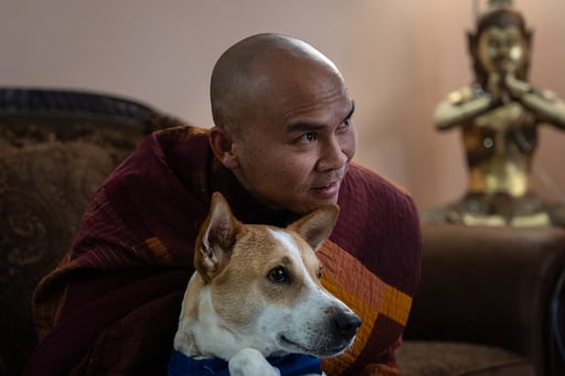 How A 2,300 Mile Walk For Peace Thrust A Texas Monk And His Rescue Dog Into The Spotlight