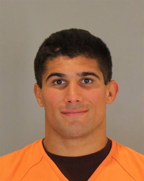 mugshot of AJ Ferrari after arrest
