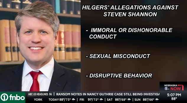 Nebraska Attorney General Mike Helgers and text explaining the petition he filed
